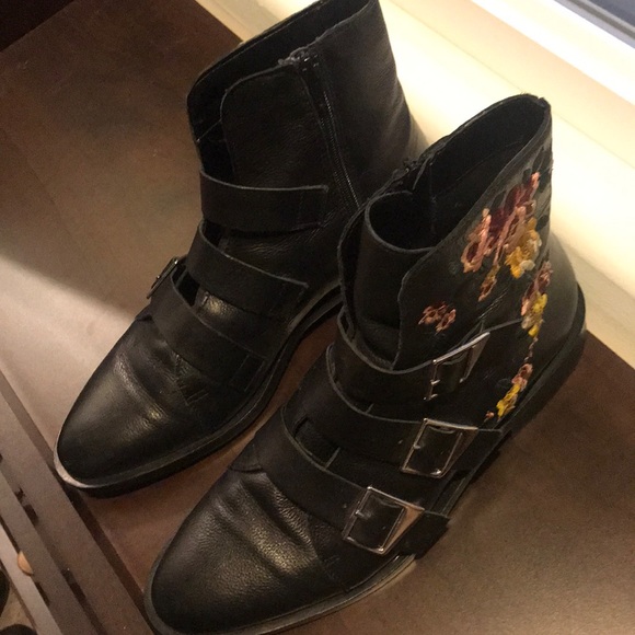 Zara Embroidered Floral Booties - Picture 6 of 9